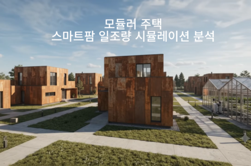 예산 옹안리 주택과 온실 배치를 설명하기 위해 직접 만든 AI 조감도